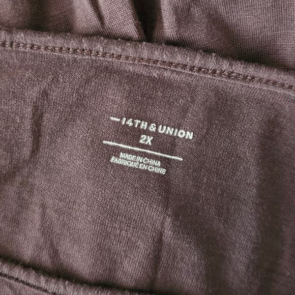 14th & Union Maroon Long Sleeve Top - Picture 6 of 7